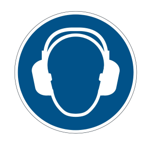 Pittogramma adesivo da terra ''DPI Cuffie'' D 43cm 1729 Durable